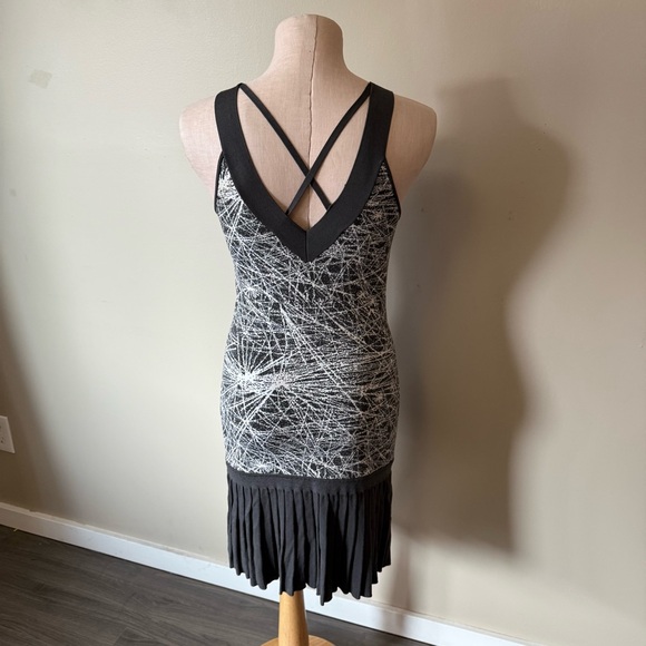 ZAC POSEN Z SPOKE Knit Dress with Pleated Detail - Picture 4 of 14